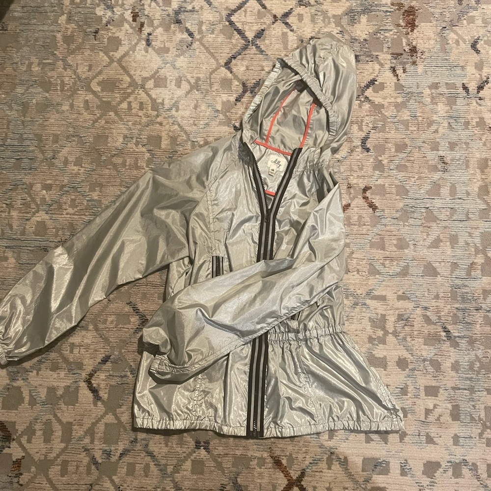 sliver rain jacket